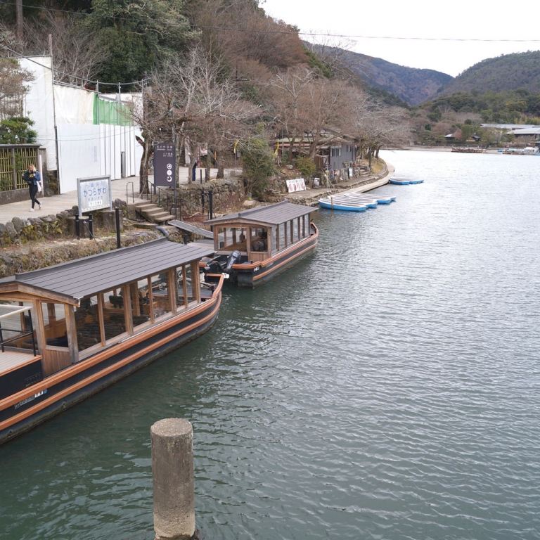 Река КацураГава в районе АрасиЯма; Киото