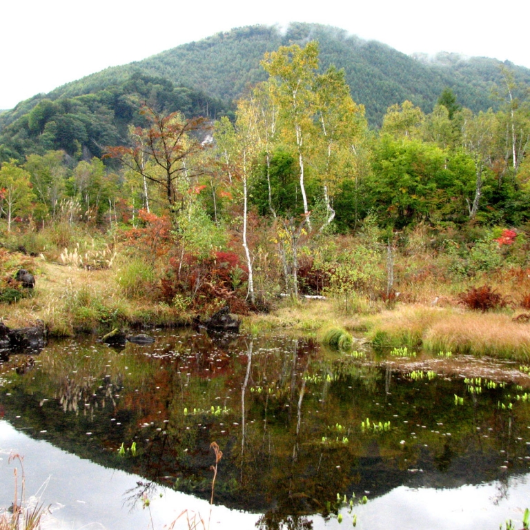 Одно из многочисленных горных озер высокогорья Норикура Когэн; Нагано